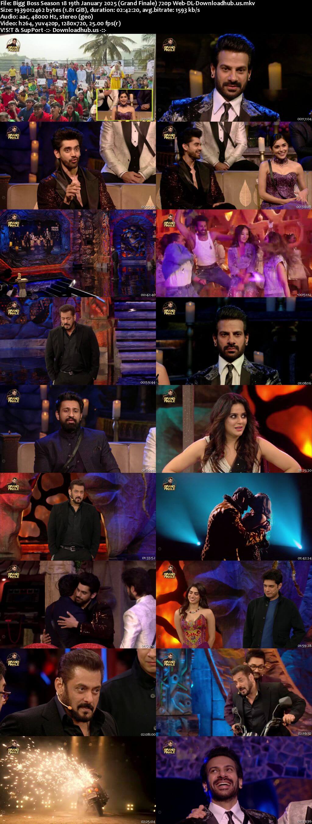 Bigg Boss Season 18 19 January 2025 Finale Episode Web-DL 720p 480p