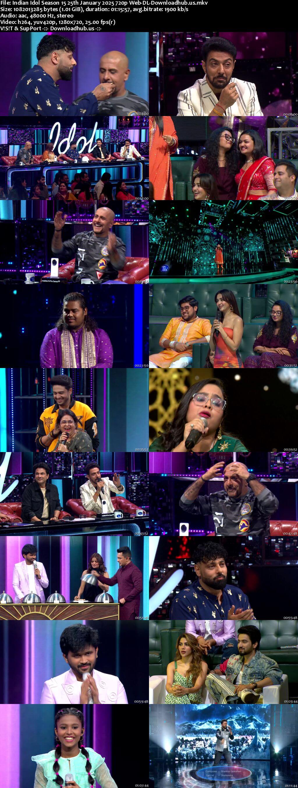 Indian Idol Season 15 25 January 2025 Episode 27 Web-DL 720p 480p