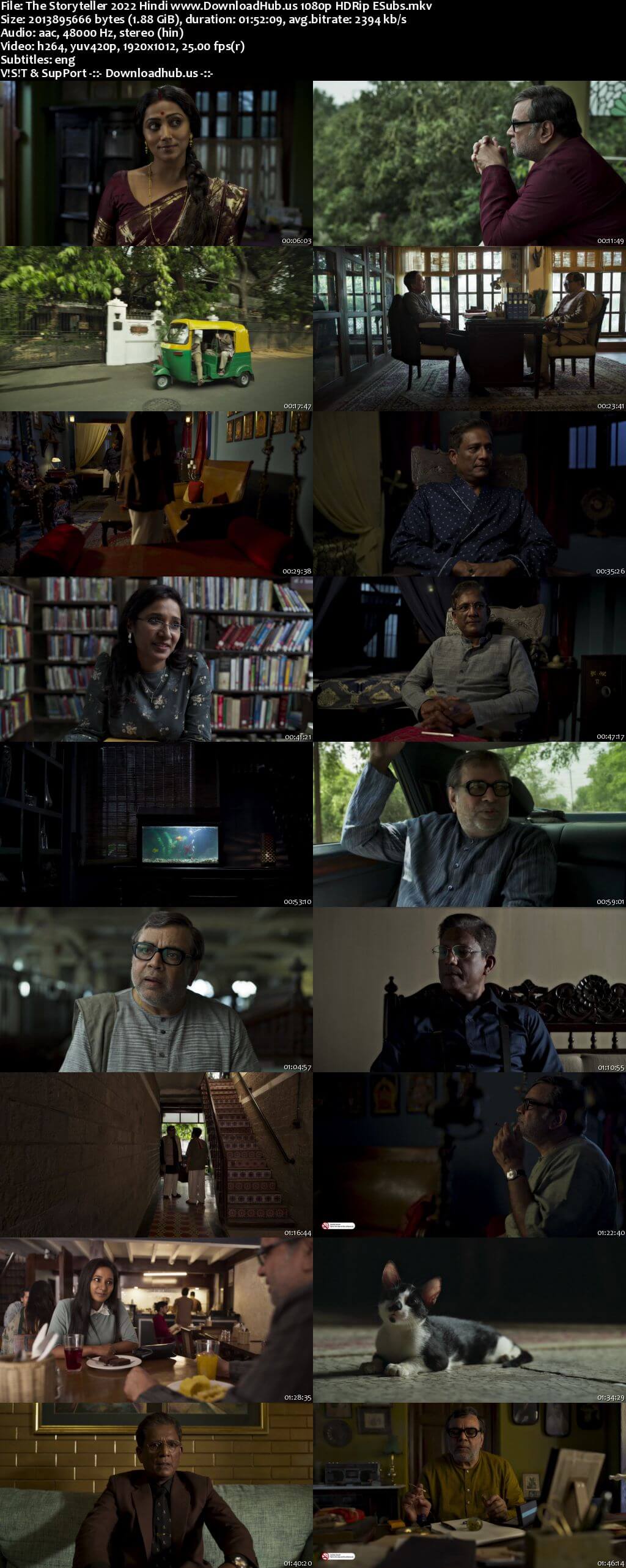 The Storyteller 2025 Hindi Movie DD2.0 1080p 720p 480p HDRip ESubs x264 HEVC