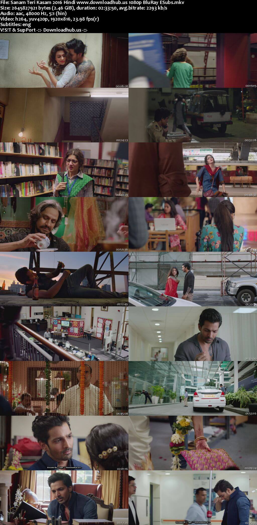 Sanam Teri Kasam 2016 Hindi Movie DD5.1 4k 1080p 720p 480p BluRay ESubs x264 HEVC