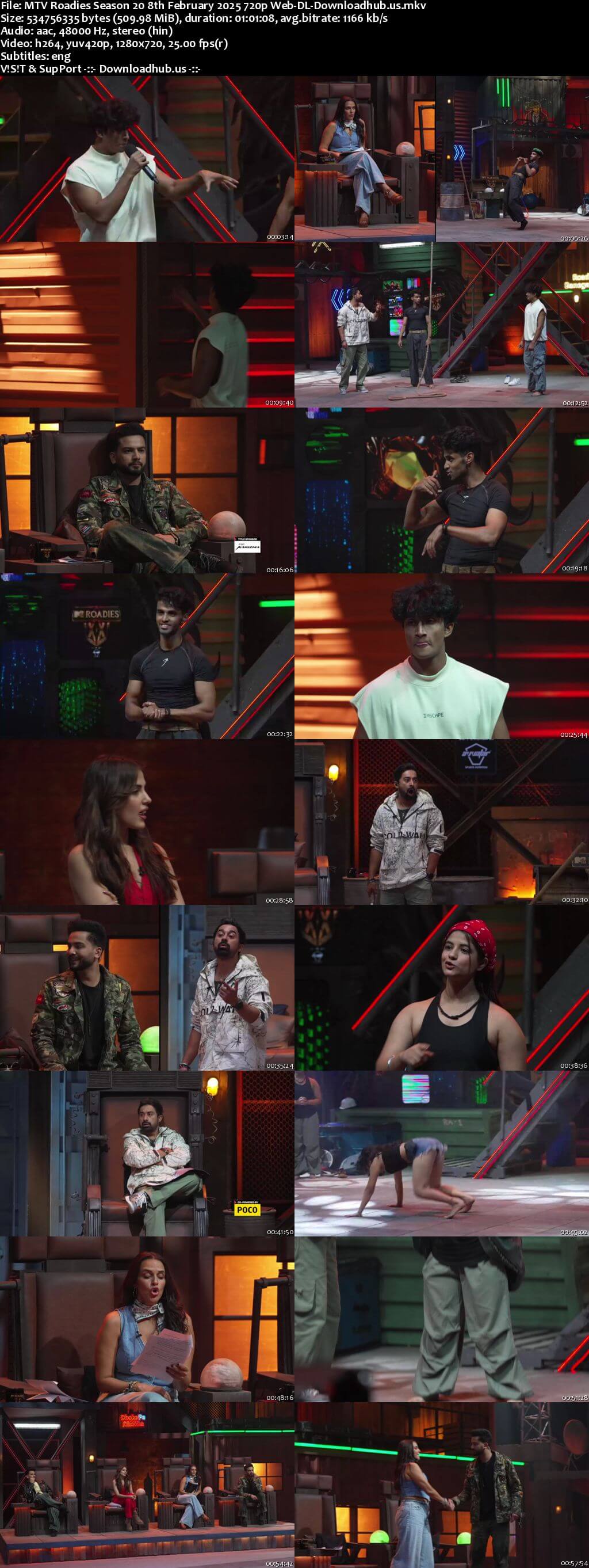 MTV Roadies Season 20 8 February 2025 Episode 9 Web-DL 720p 480p