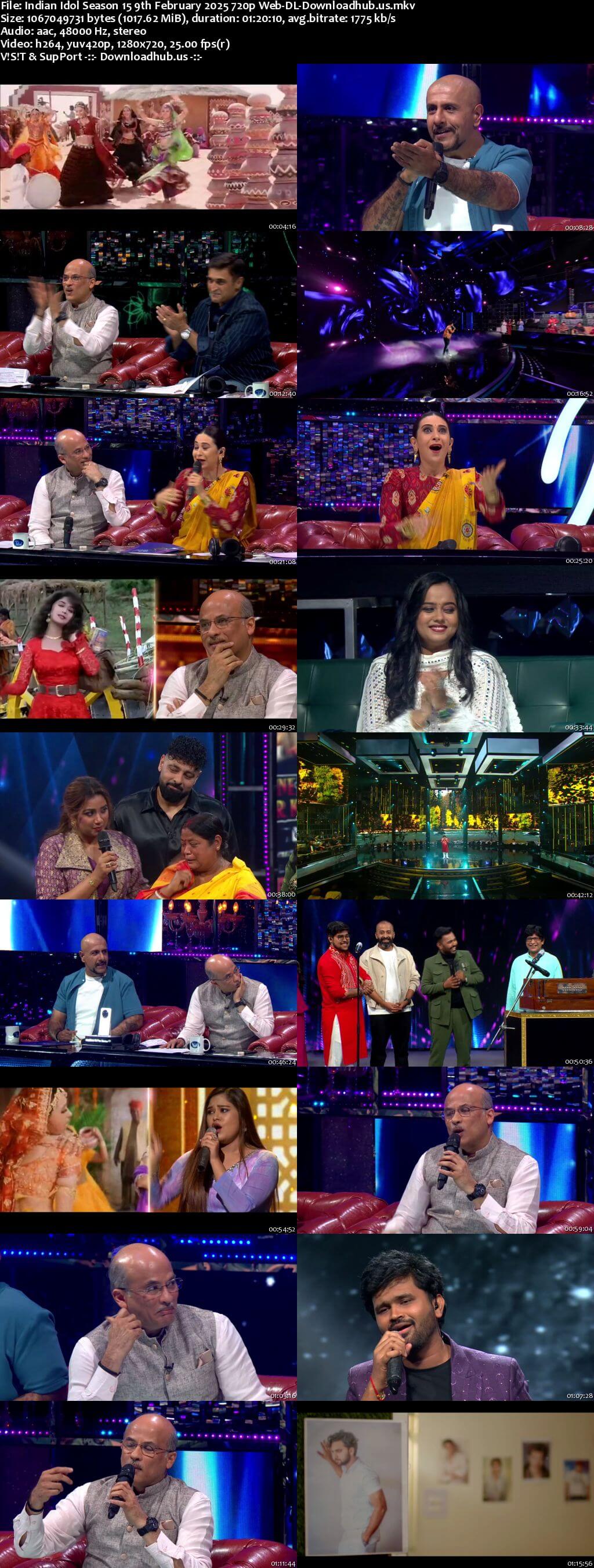 Indian Idol Season 15 9 February 2025 Episode 32 Web-DL 720p 480p