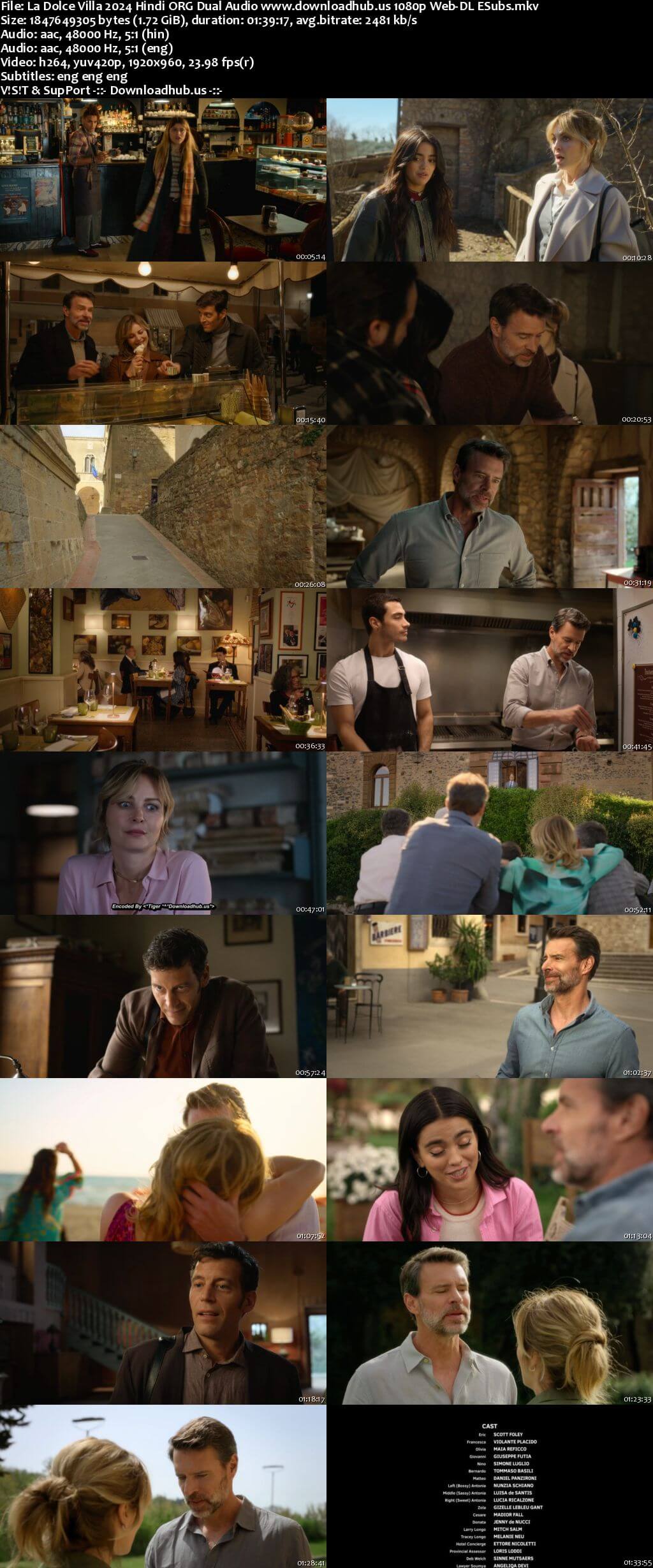 La Dolce Villa 2025 Hindi ORG Dual Audio Movie DD5.1 1080p 720p 480p Web-DL ESubs x264 HEVC