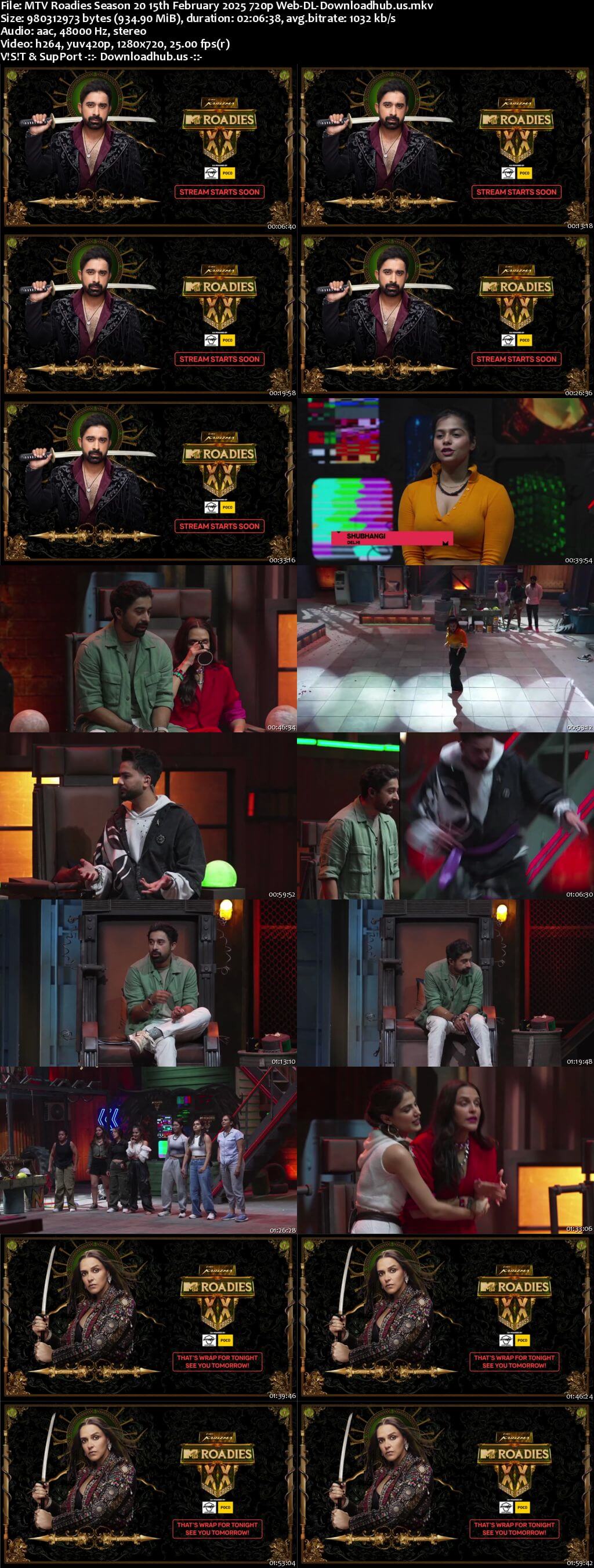 MTV Roadies Season 20 15 February 2025 Episode 11 Web-DL 720p 480p