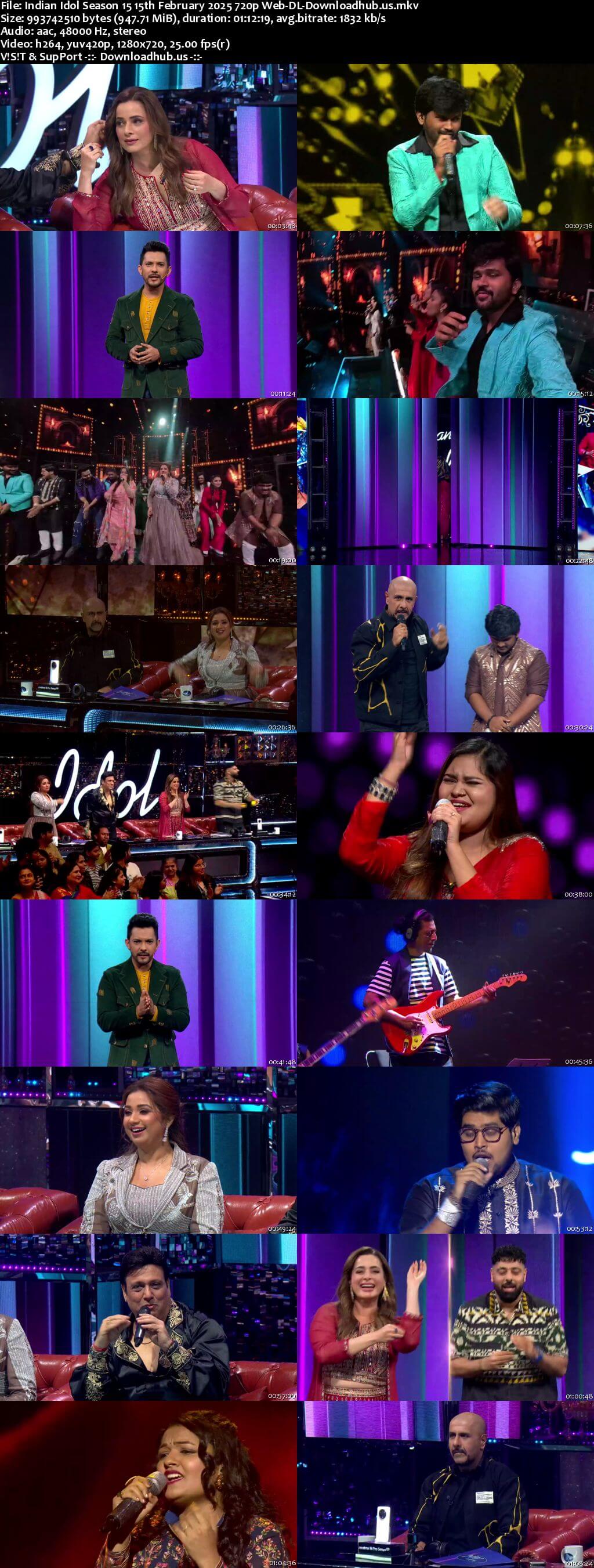 Indian Idol Season 15 15 February 2025 Episode 33 Web-DL 720p 480p