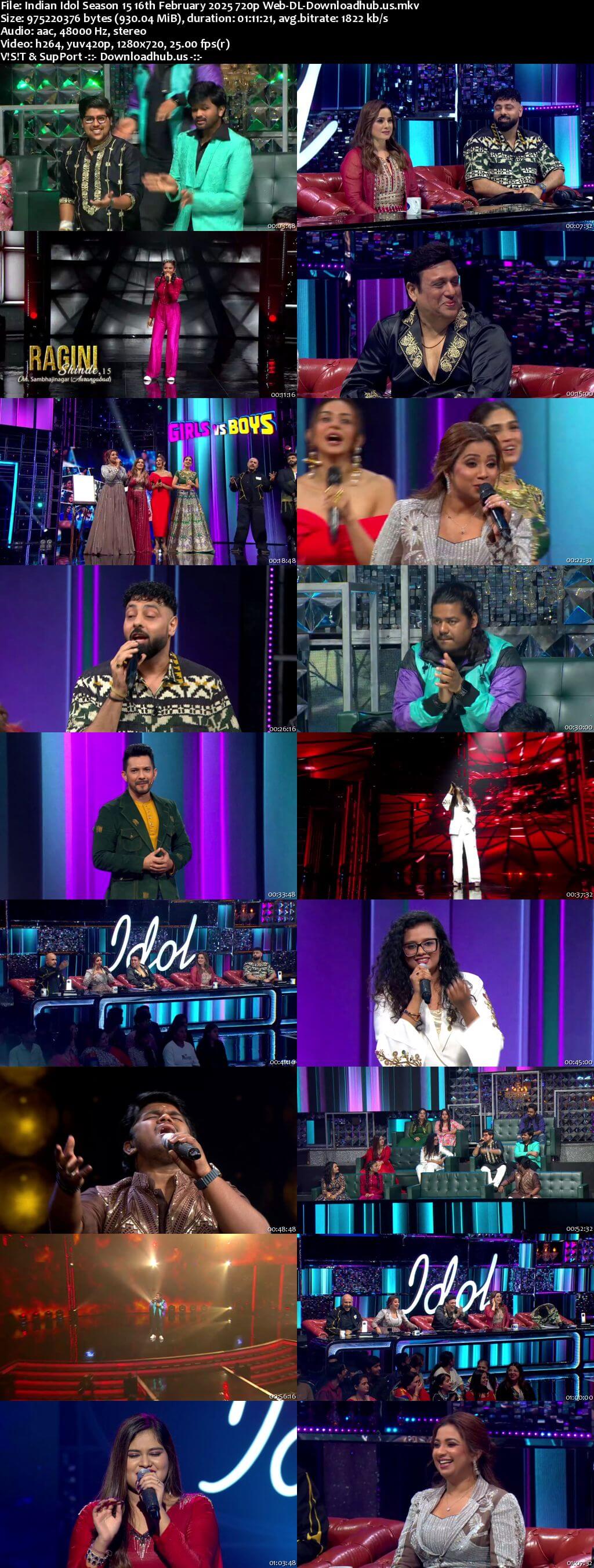 Indian Idol Season 15 16 February 2025 Episode 34 Web-DL 720p 480p