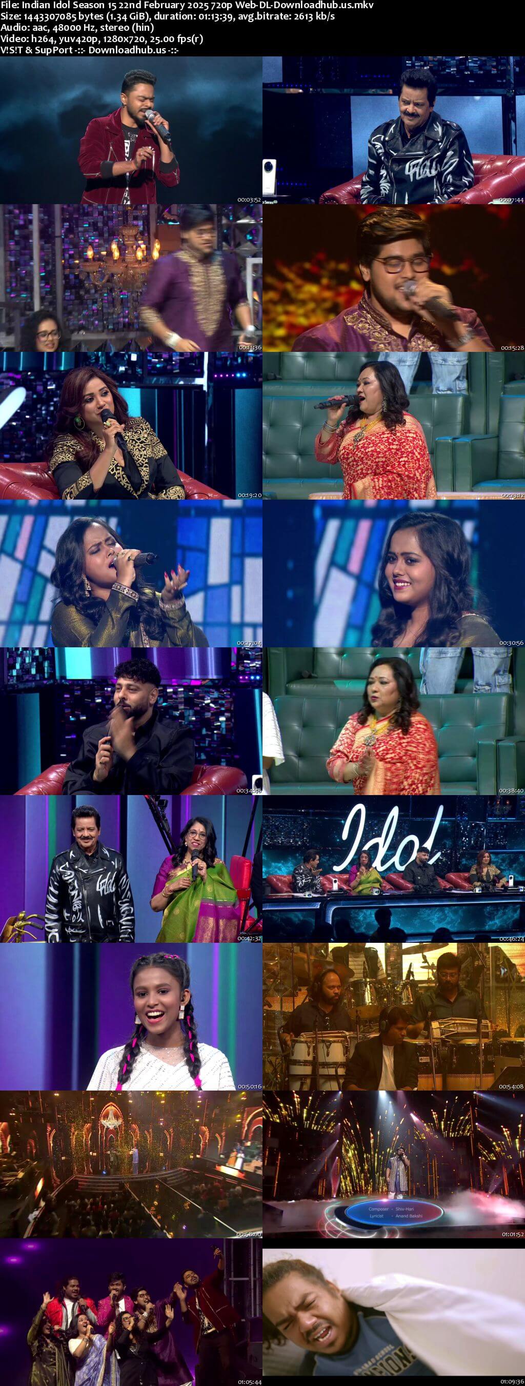 Indian Idol Season 15 22 February 2025 Episode 35 Web-DL 720p 480p