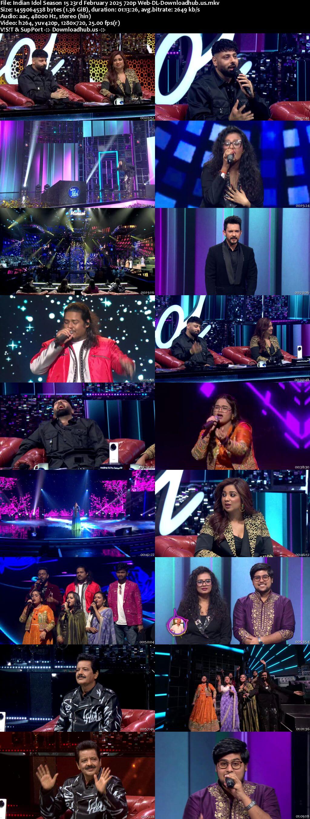 Indian Idol Season 15 23 February 2025 Episode 36 Web-DL 720p 480p