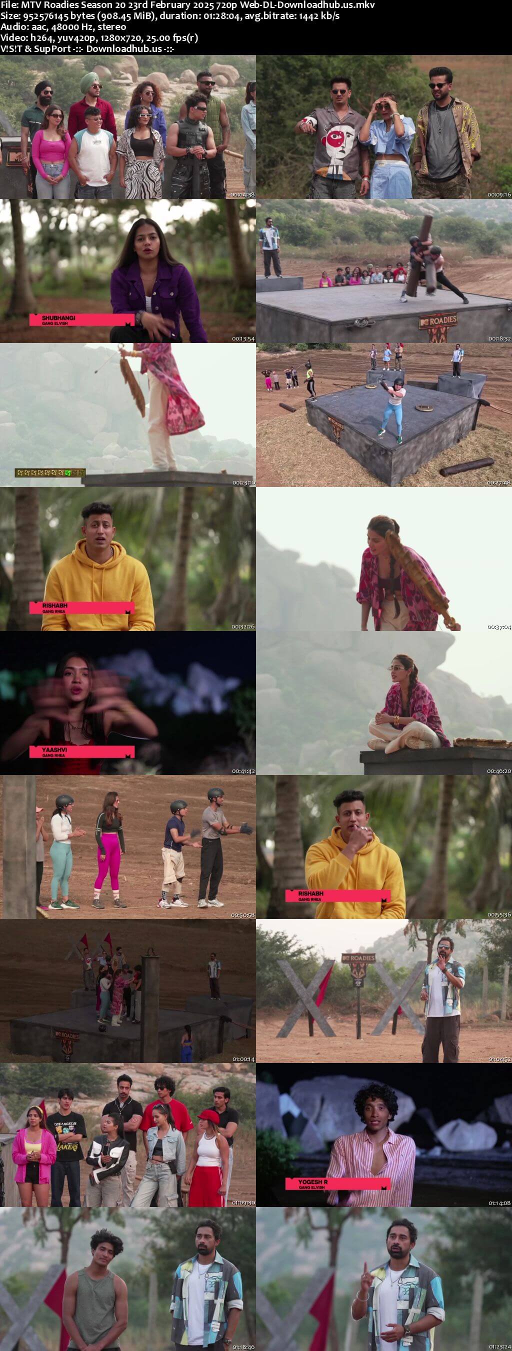 MTV Roadies Season 20 23 February 2025 Episode 14 Web-DL 720p 480p