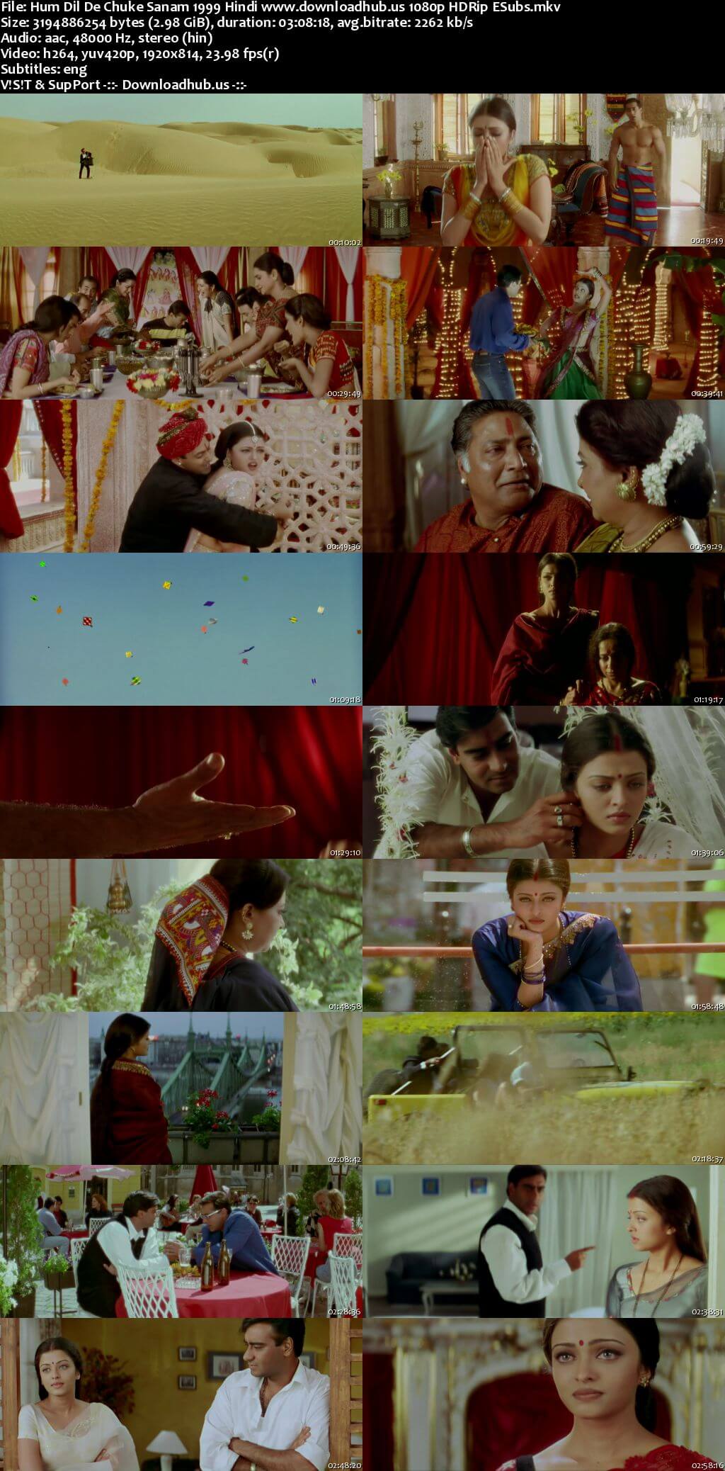 Hum Dil De Chuke Sanam 1999 Hindi Movie DD2.0 1080p 720p 480p HDRip ESubs x264 HEVC