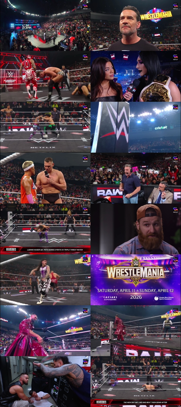 WWE Monday Night Raw 30th December 2024 1080p 720p 550MB WEBRip 480p