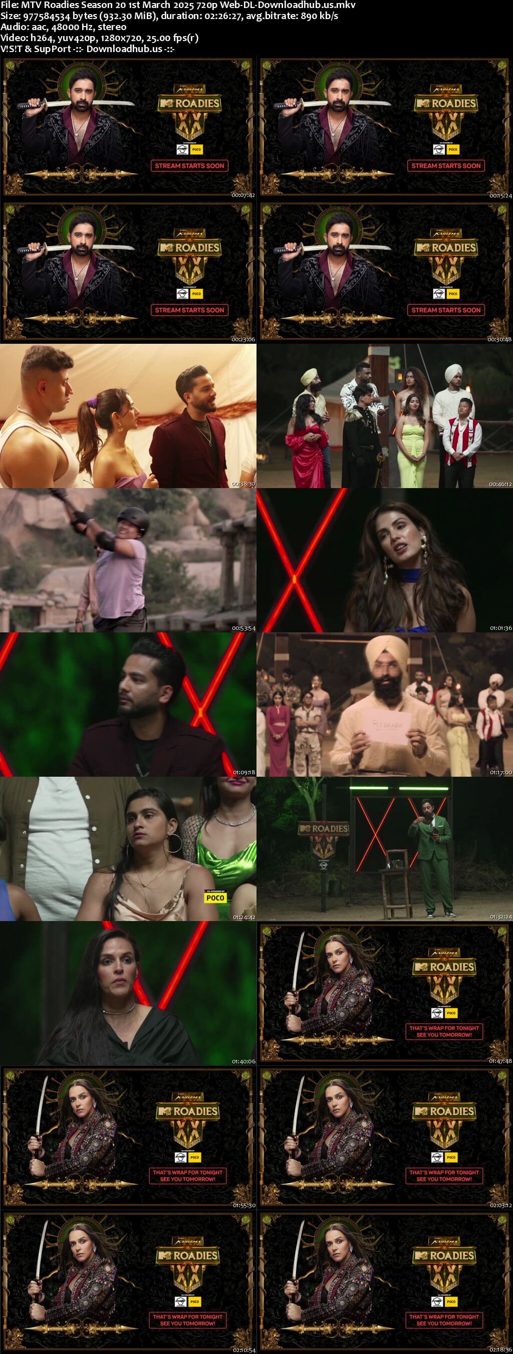 MTV Roadies Season 20 1 March 2025 Episode 15 Web-DL 720p 480p