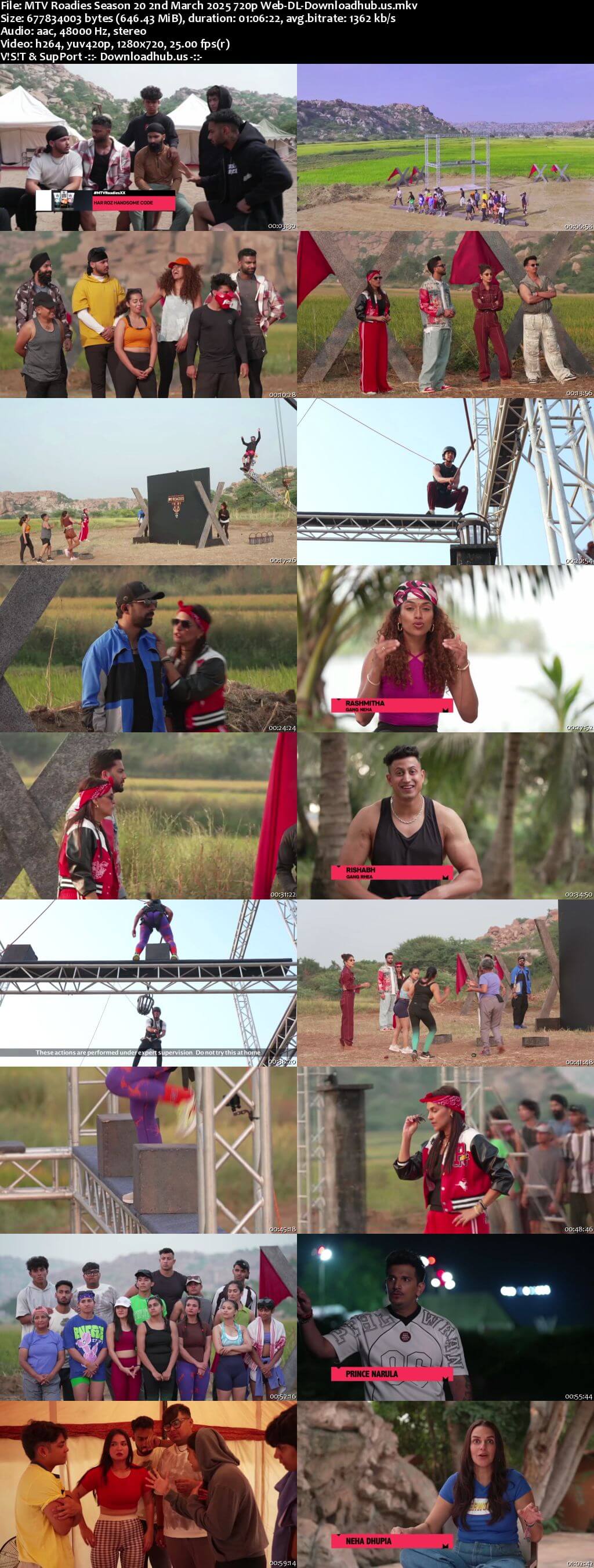 MTV Roadies Season 20 2 March 2025 Episode 16 Web-DL 720p 480p