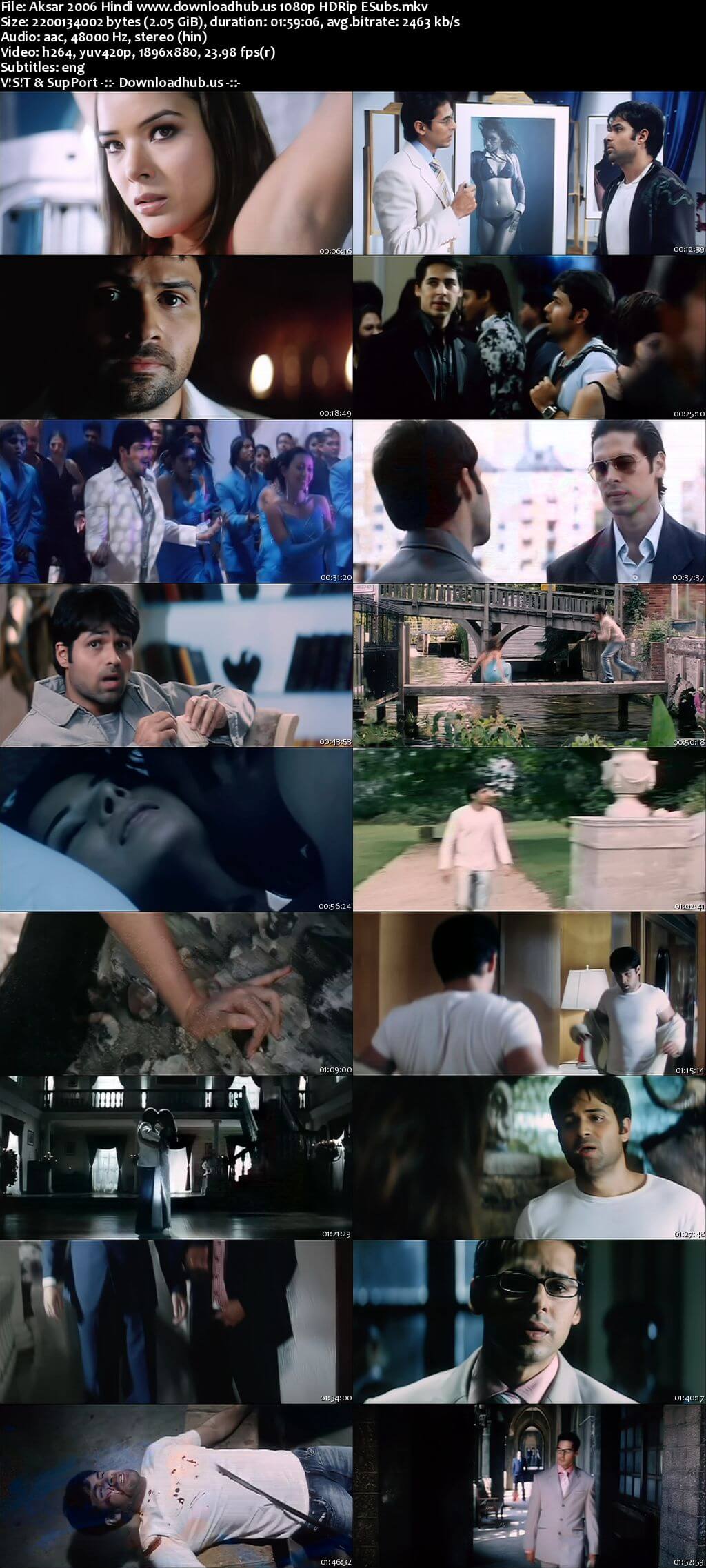 Aksar 2006 Hindi Movie DD2.0 1080p 720p 480p HDRip ESubs x264 HEVC