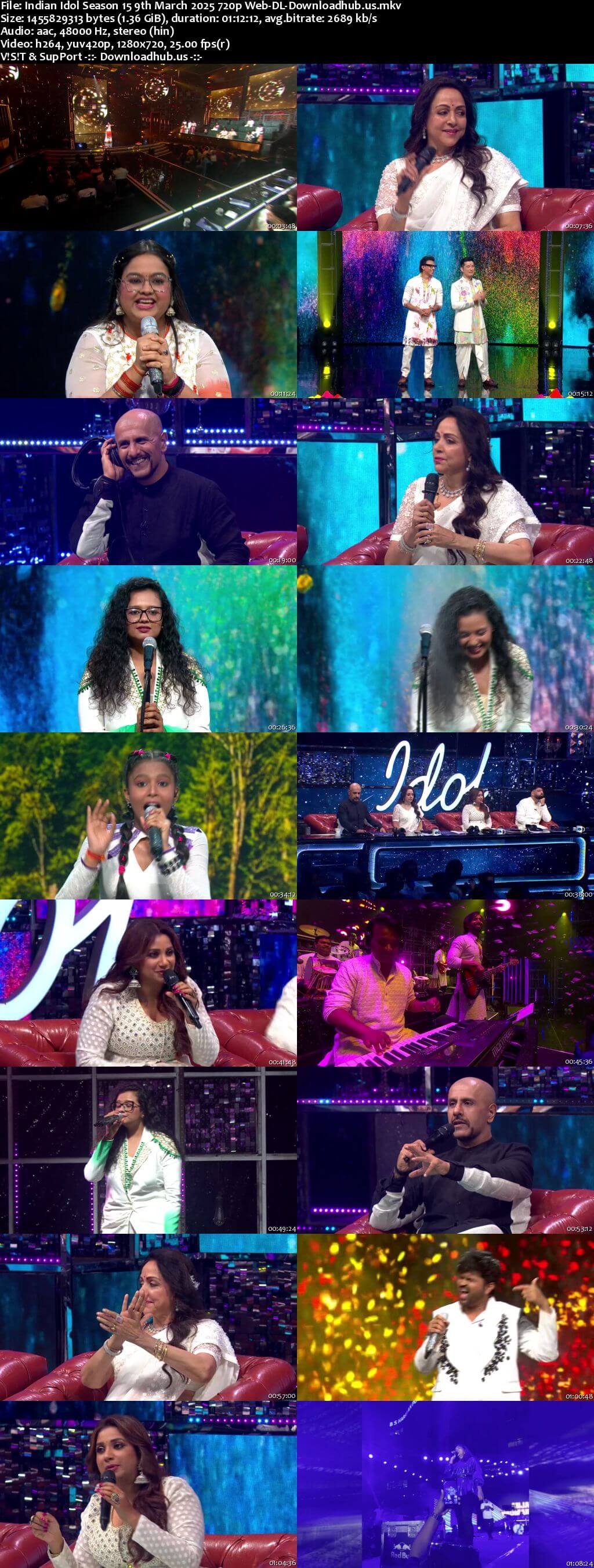 Indian Idol Season 15 9 March 2025 Episode 40 Web-DL 720p 480p