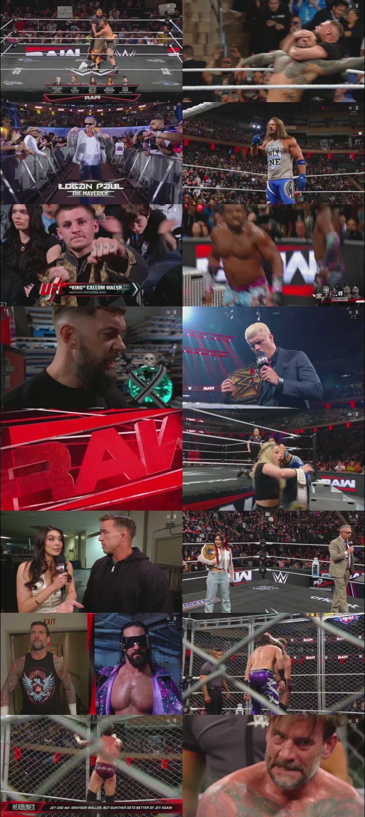 WWE Monday Night Raw 30th December 2024 1080p 720p 550MB WEBRip 480p