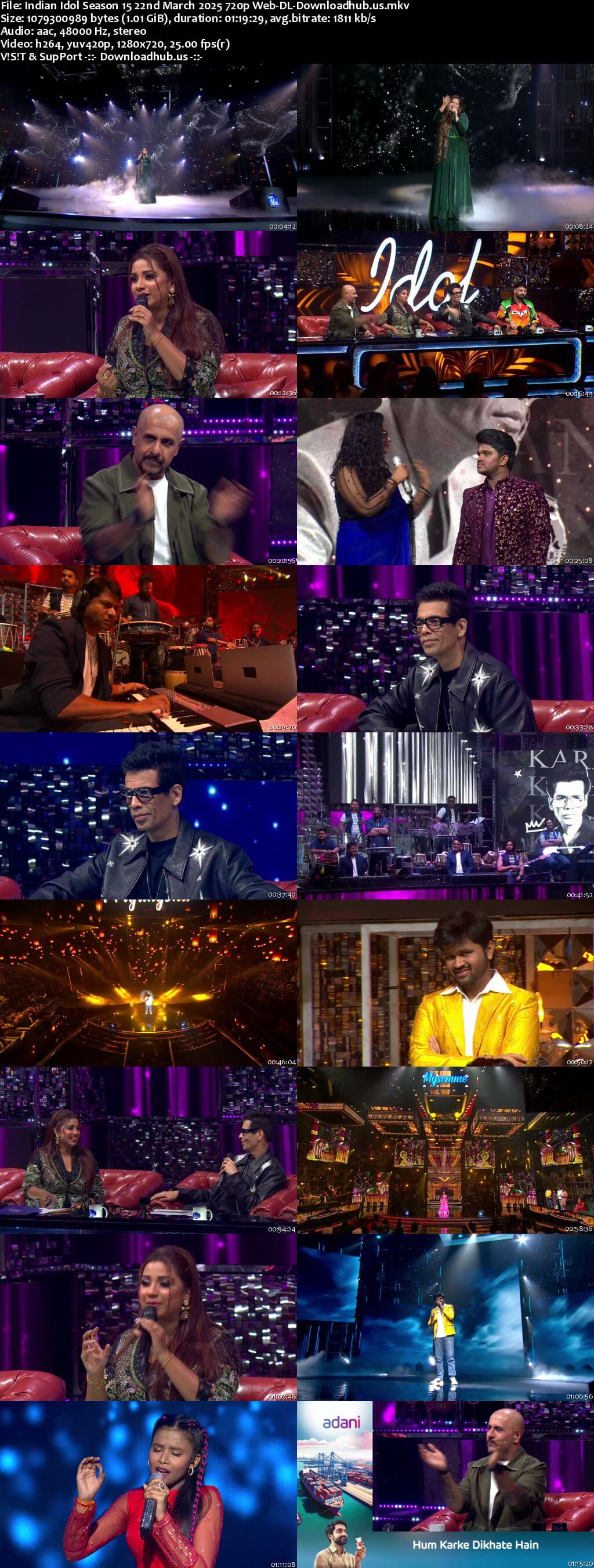 Indian Idol Season 15 22 March 2025 Episode 43 Web-DL 720p 480p