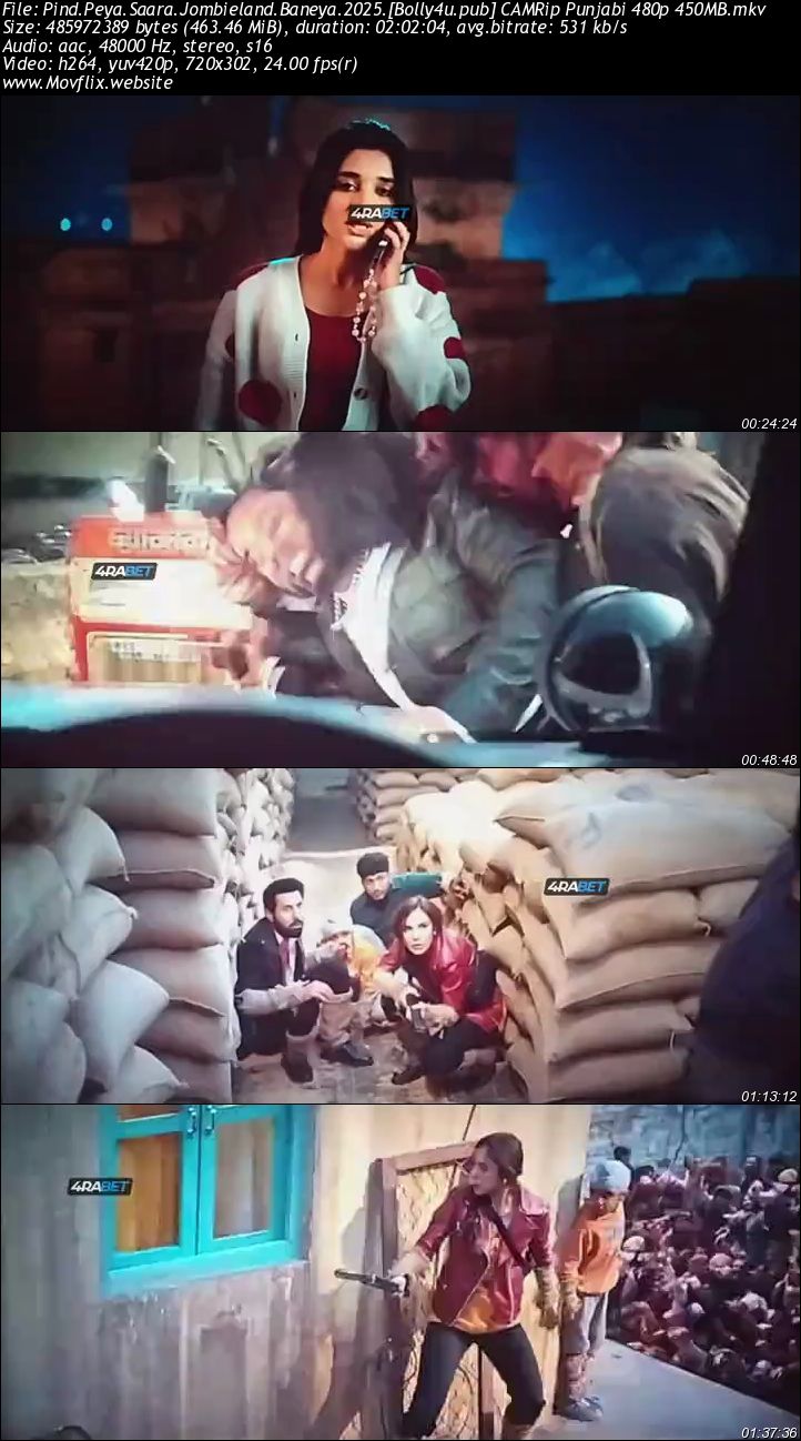 Jombieland 2025 CAMRip Punjabi ORG Movie 720p - 480p