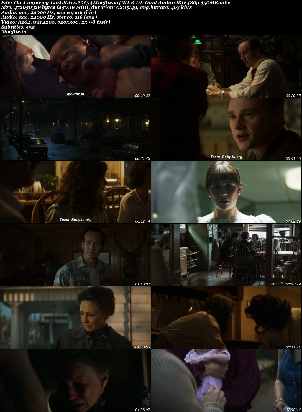 The Conjuring Last Rites 2025 WEB-DL Hindi ORG Dual Audio Movie 1080p - 720p - 480p