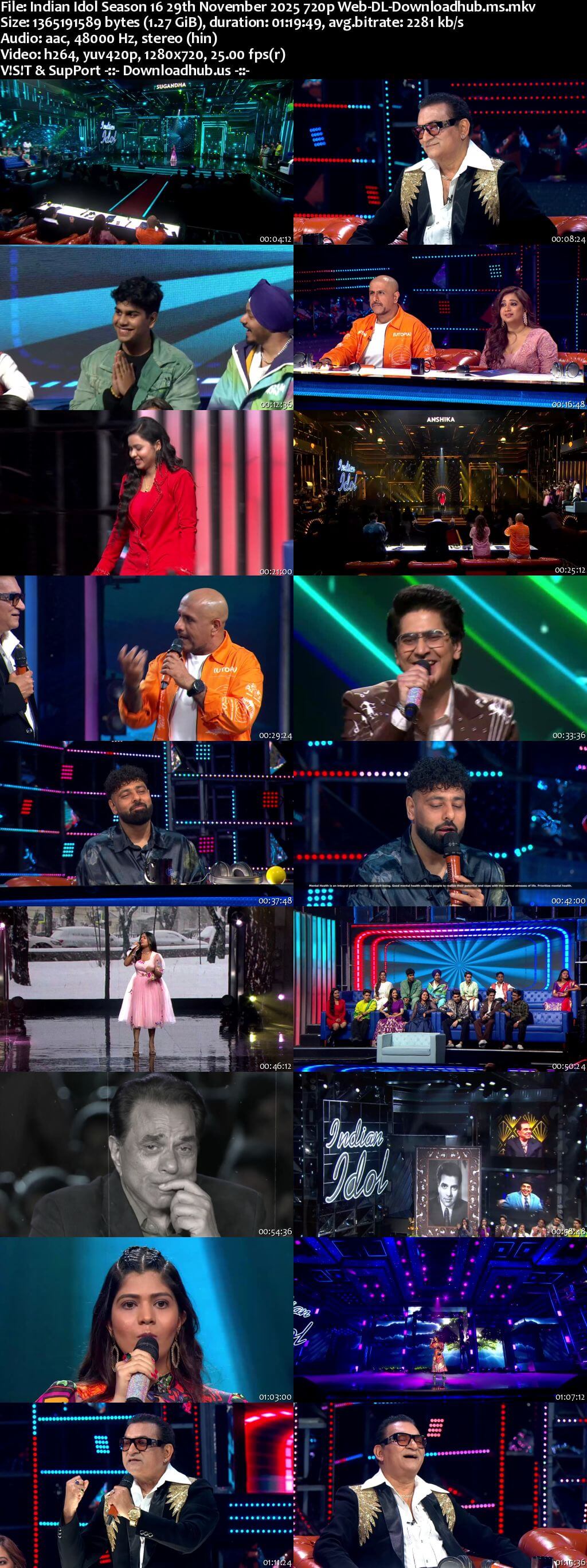 Indian Idol Season 16 29 November 2025 Episode 13 Web-DL 720p 480p Indian Idol Season 16 29 November 2025 Episode 13 Web-DL 720p 480p