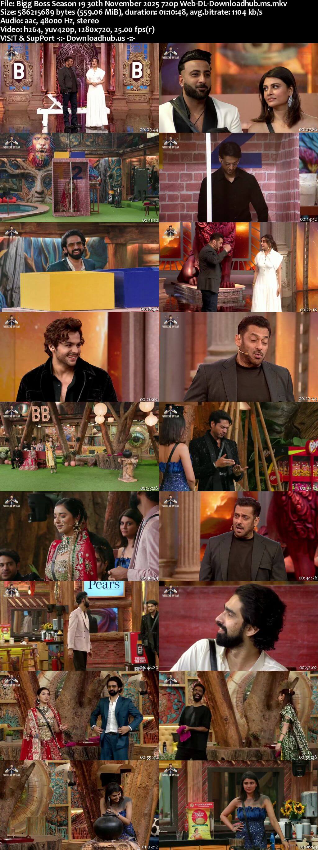 Bigg Boss Season 19 30 November 2025 Episode 99 Web-DL 720p 480p