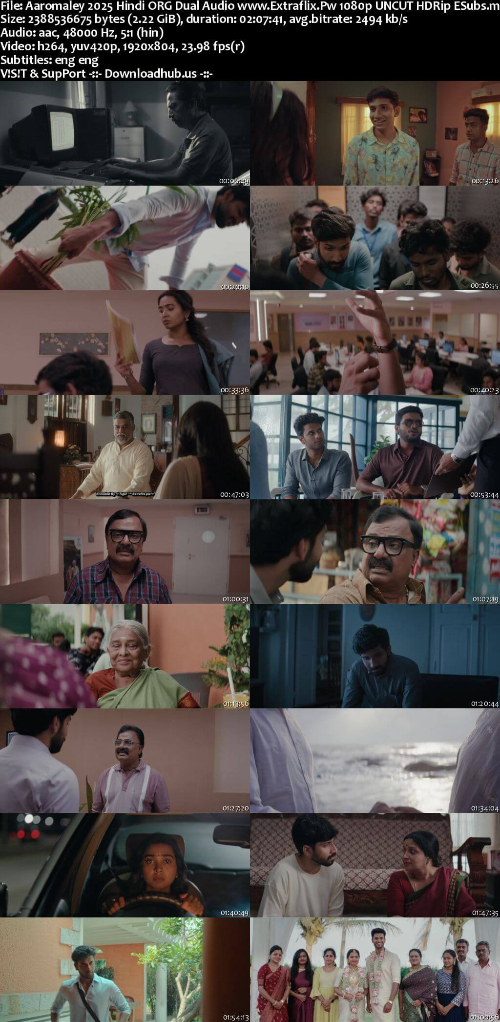 Aaromaley 2025 Hindi ORG Dual Audio Movie DD5.1 4k 1080p 720p 480p UNCUT HDRip ESubs x264 HEVC
