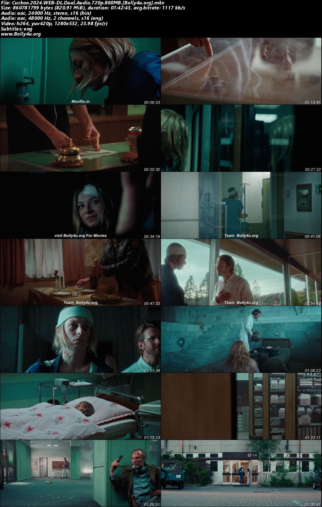 Cuckoo 2024 WEB-DL Hindi ORG Dual Audio Movie 1080p - 720p - 480p