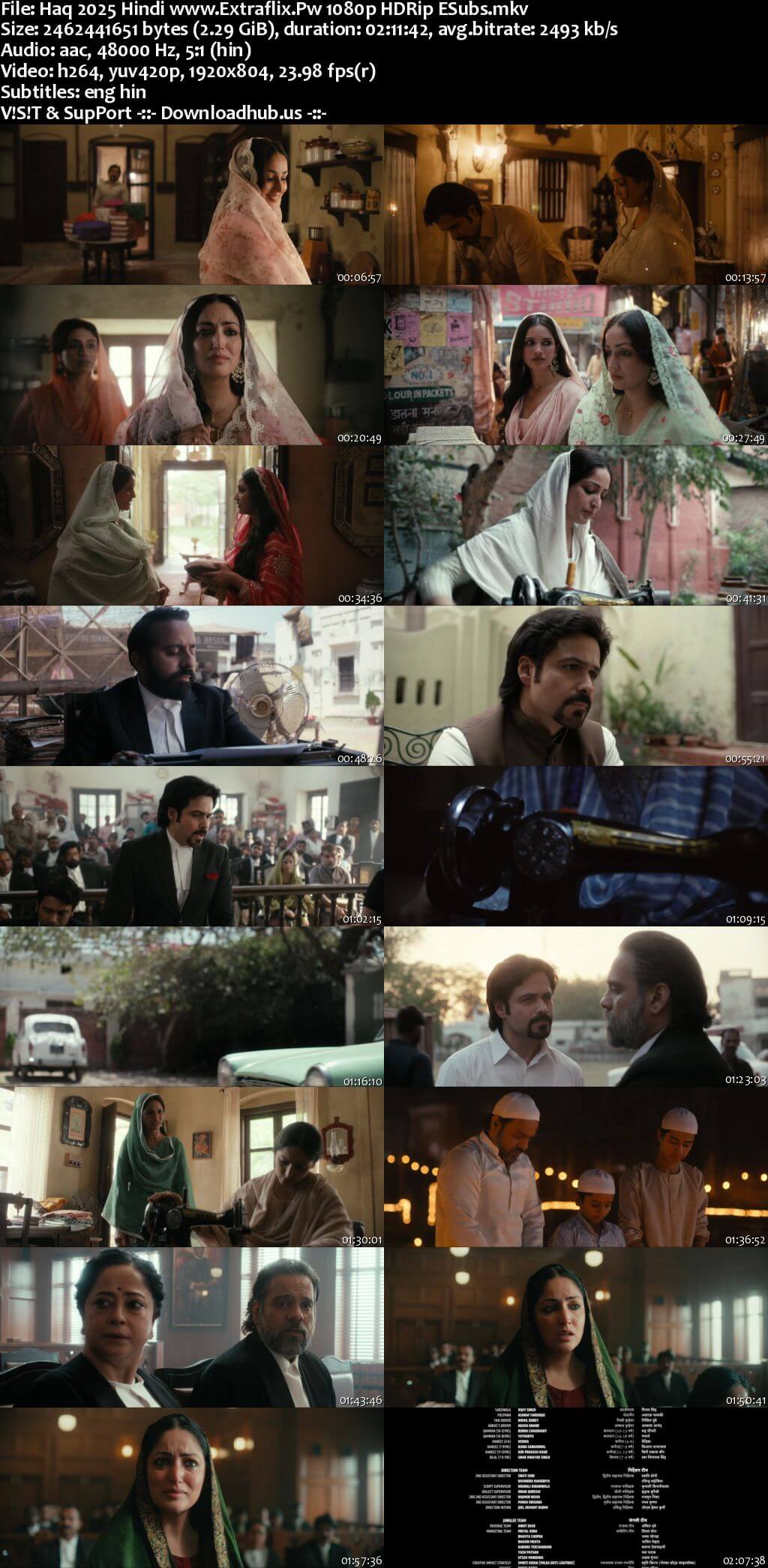 Haq 2025 Hindi Movie DD5.1 4k 1080p 720p 480p HDRip ESubs x264 HEVC