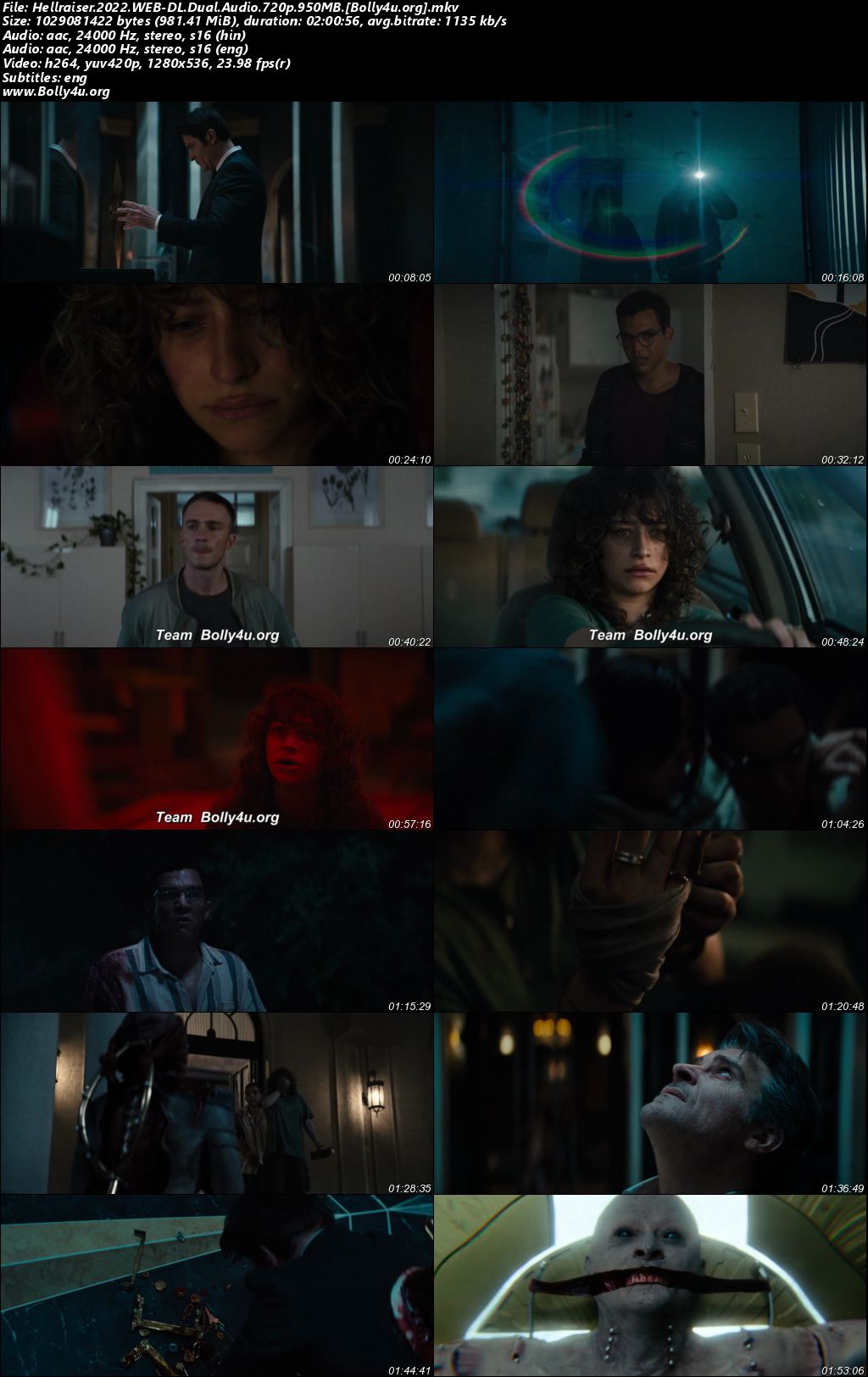 Hellraiser 2022 WEB-DL Hindi ORG Dual Audio Movie 1080p - 720p - 480p