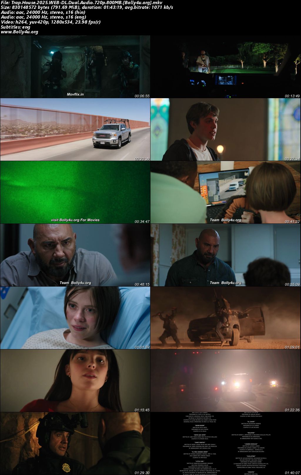 Trap House 2025 WEB-DL Hindi ORG Dual Audio Movie 1080p - 720p - 480p