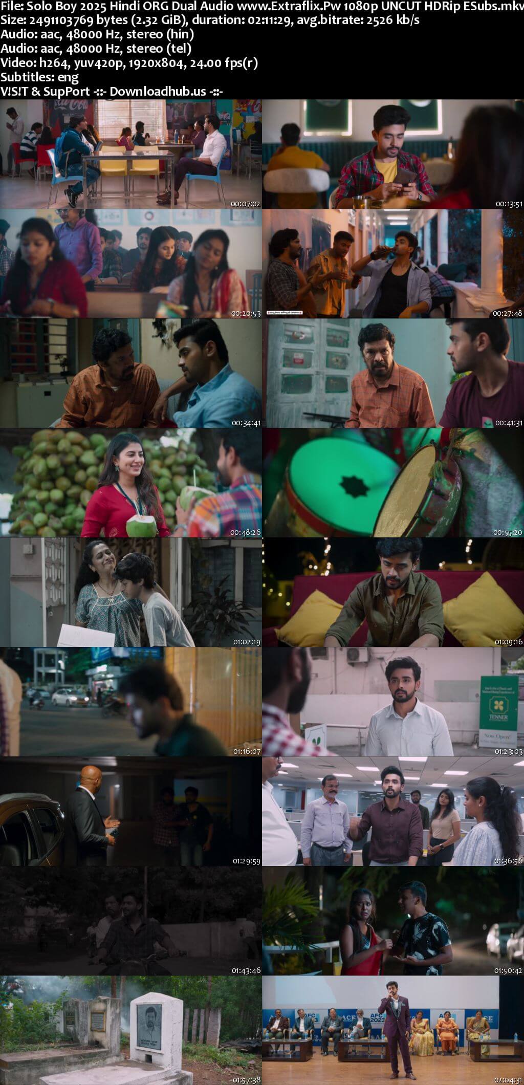 Solo Boy 2025 Hindi ORG Dual Audio Movie DD5.1 4k 1080p 720p 480p UNCUT HDRip ESubs x264 HEVC
