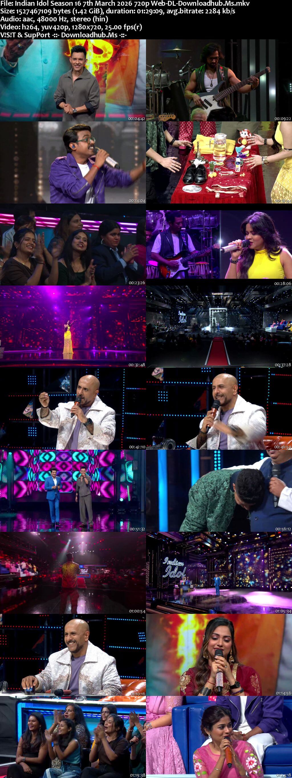 Indian Idol Season 16 7 March 2026 Episode 42 Web-DL 720p 480p