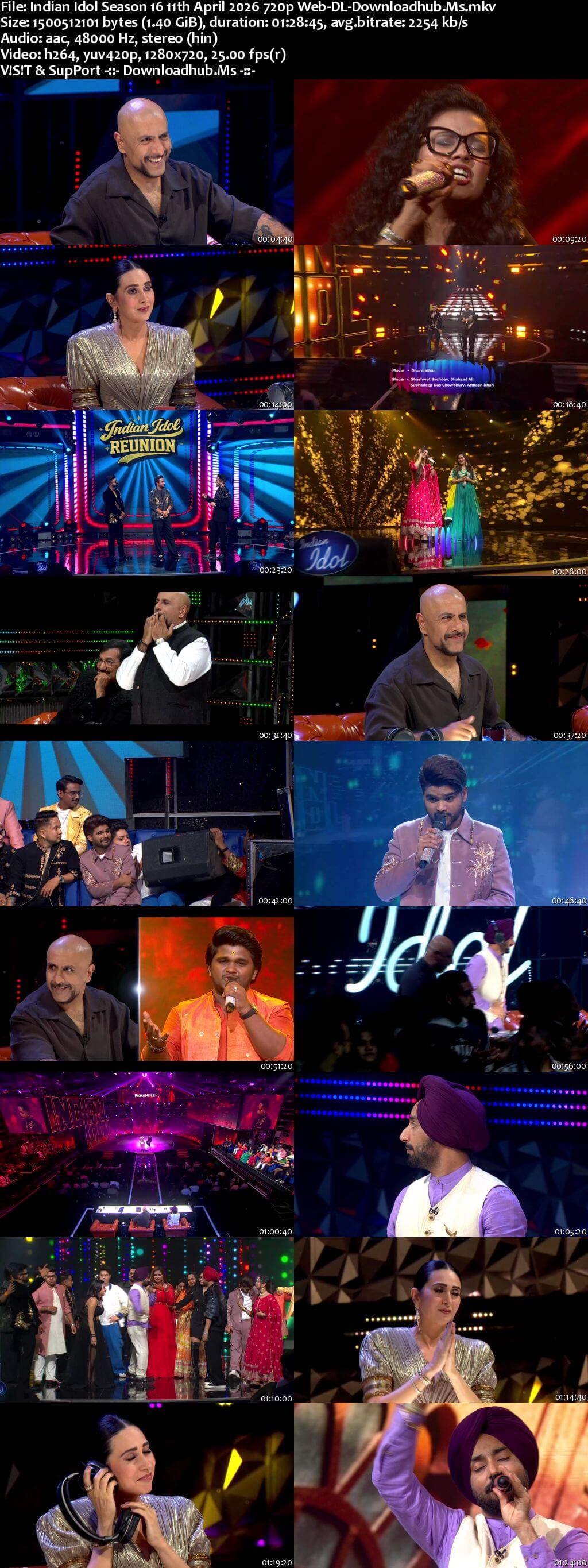 Indian Idol Season 16 11 April 2026 Episode 51 Web-DL 720p 480p