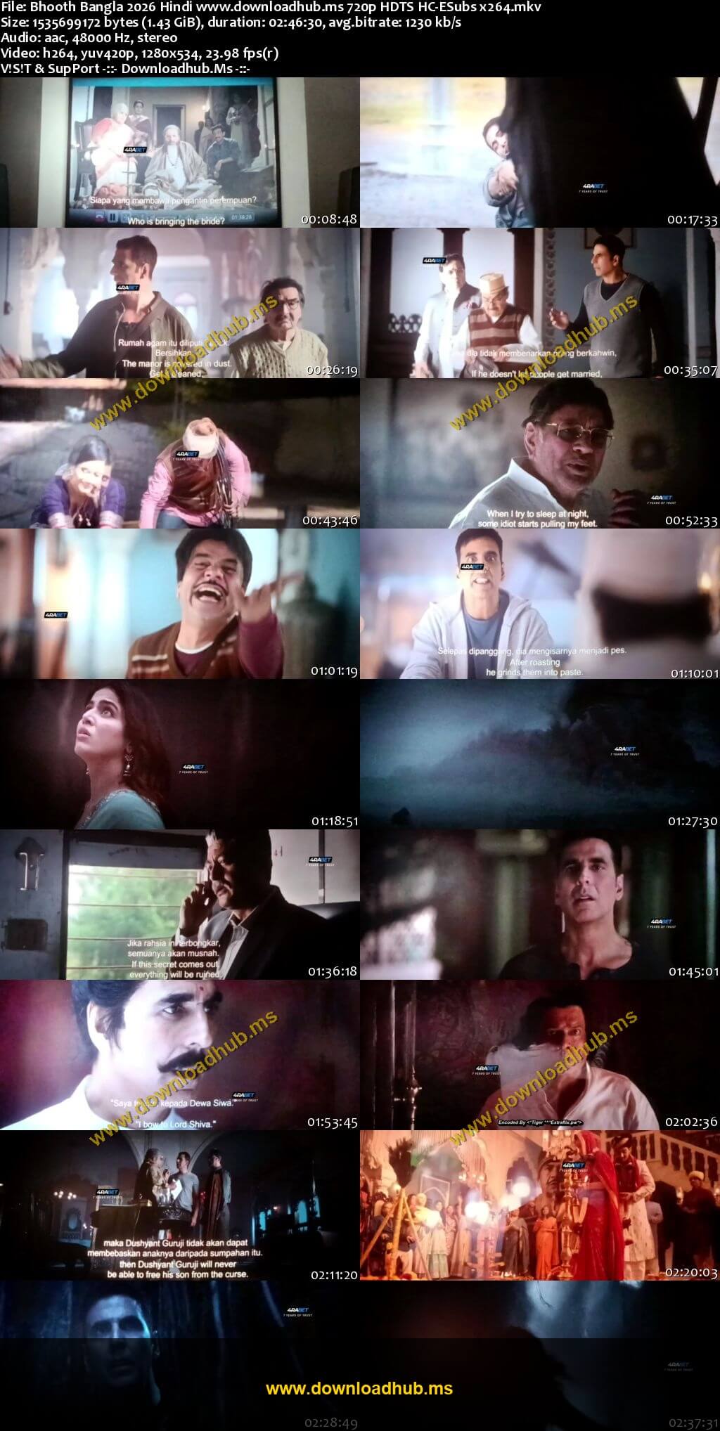 Bhooth Bangla 2026 Hindi Movie 1080p 720p 480p HDTS HC-ESubs x264 HEVC