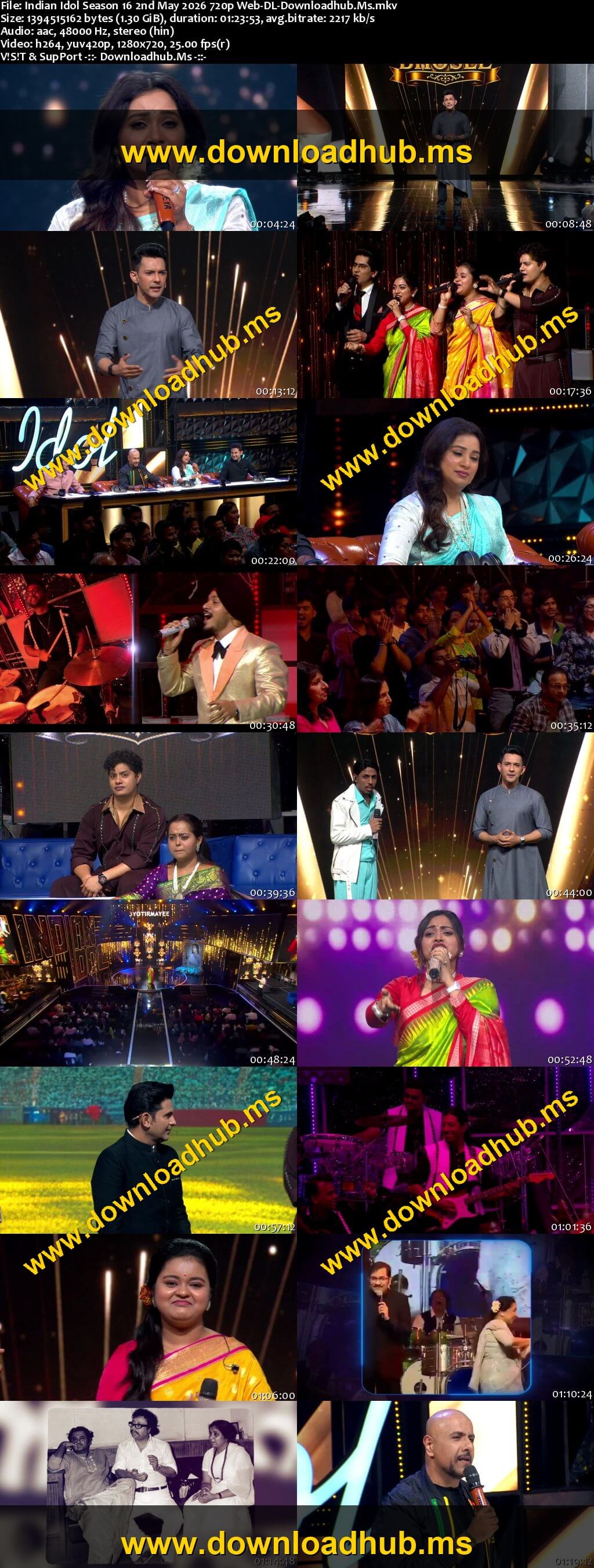 Indian Idol Season 16 2 May 2026 Episode 57 Web-DL 720p 480p