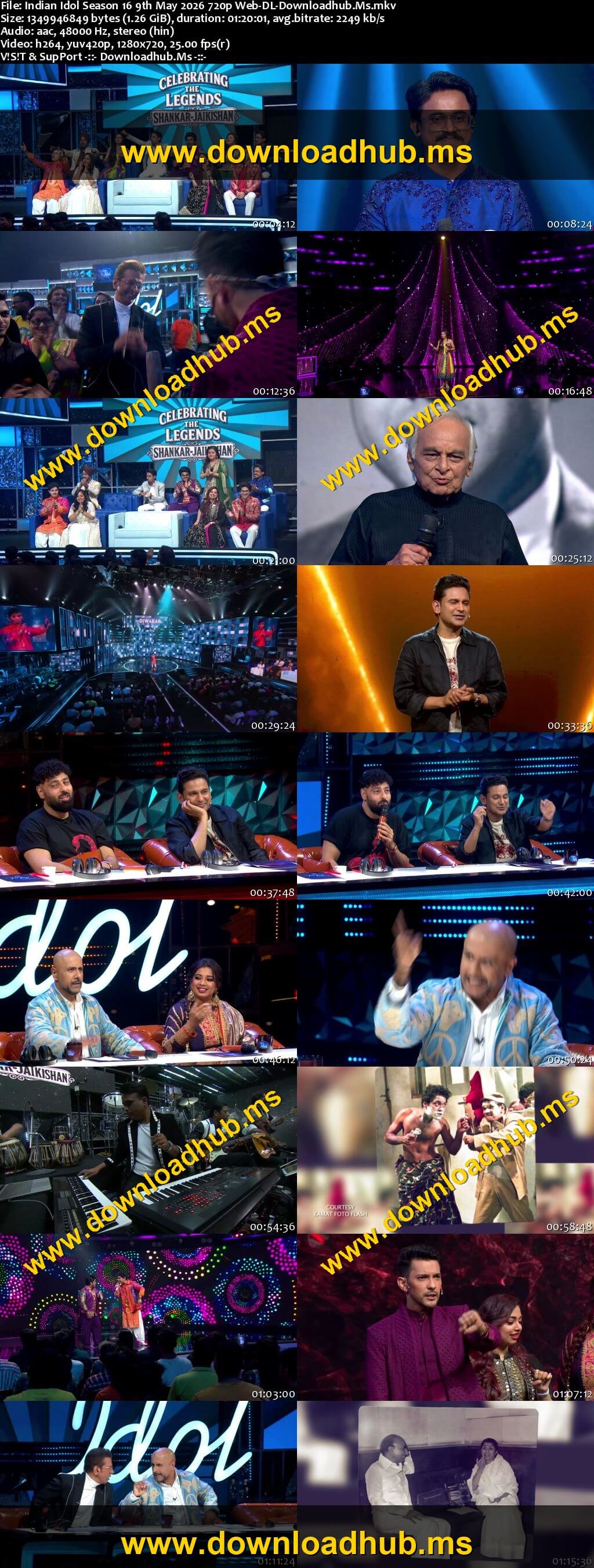 Indian Idol Season 16 9 May 2026 Episode 59 Web-DL 720p 480p