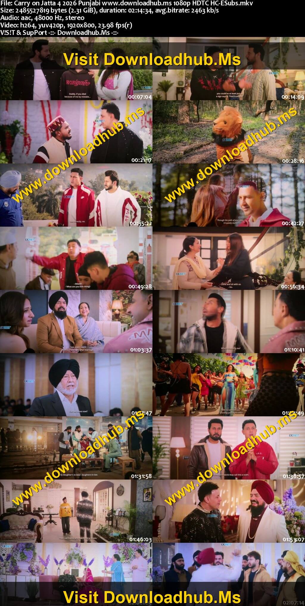 Carry on Jatta 4 2026 Punjabi Movie 1080p 720p 480p HDTC HC-ESubs x264 HEVC